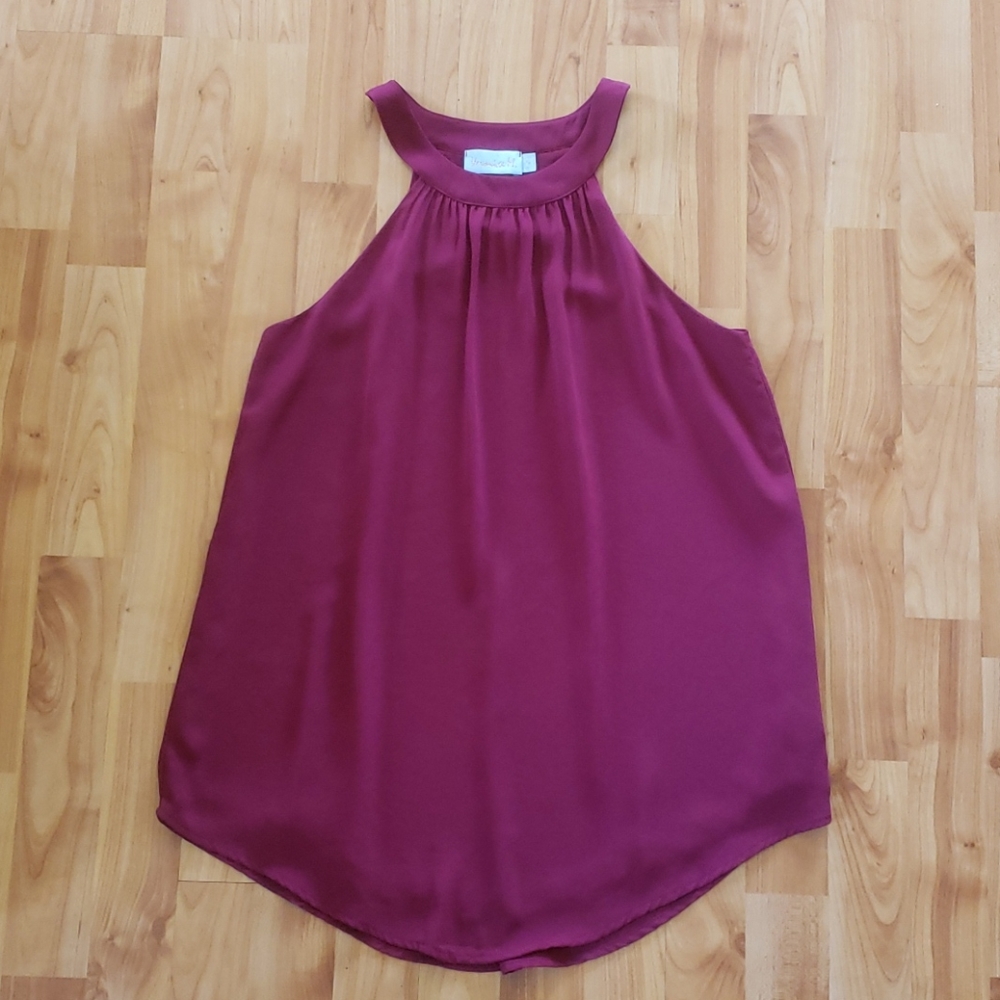 High neck flowy top Size XS